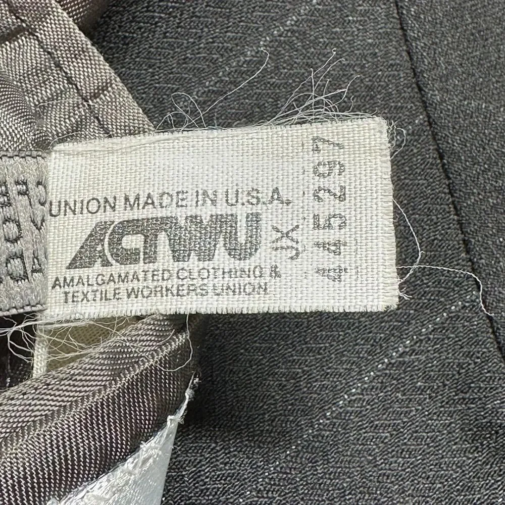 Monsieur Givenchy Suit Jacket Mens 44L‎ Black Pinstripe Sport Coat Blazer USA